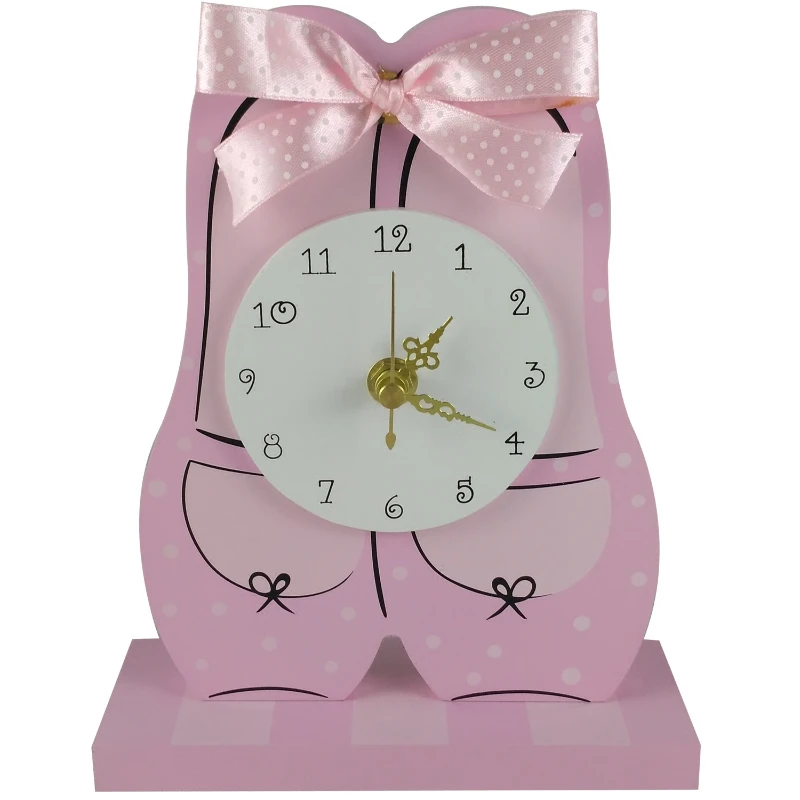 Clock Decoration Light Luxury Floor to Floor Clock Net Red Seat Clock Bedroom Children's Room Princess Shoes