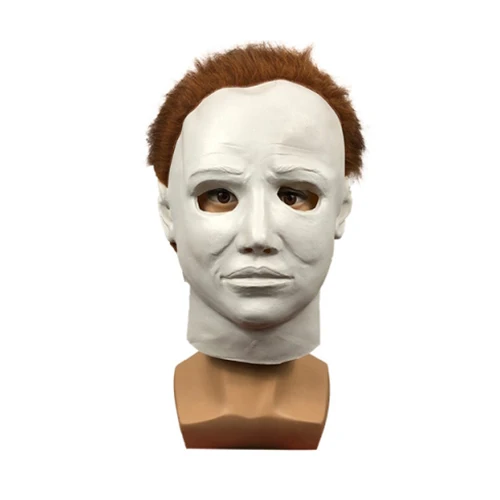 Latex Michael Myers หน้ากากคอสเพลย์ฮาโลวีนประสิทธิภาพสยองขวัญ Props น่ากลัว Masquerade อุปกรณ์เสริม