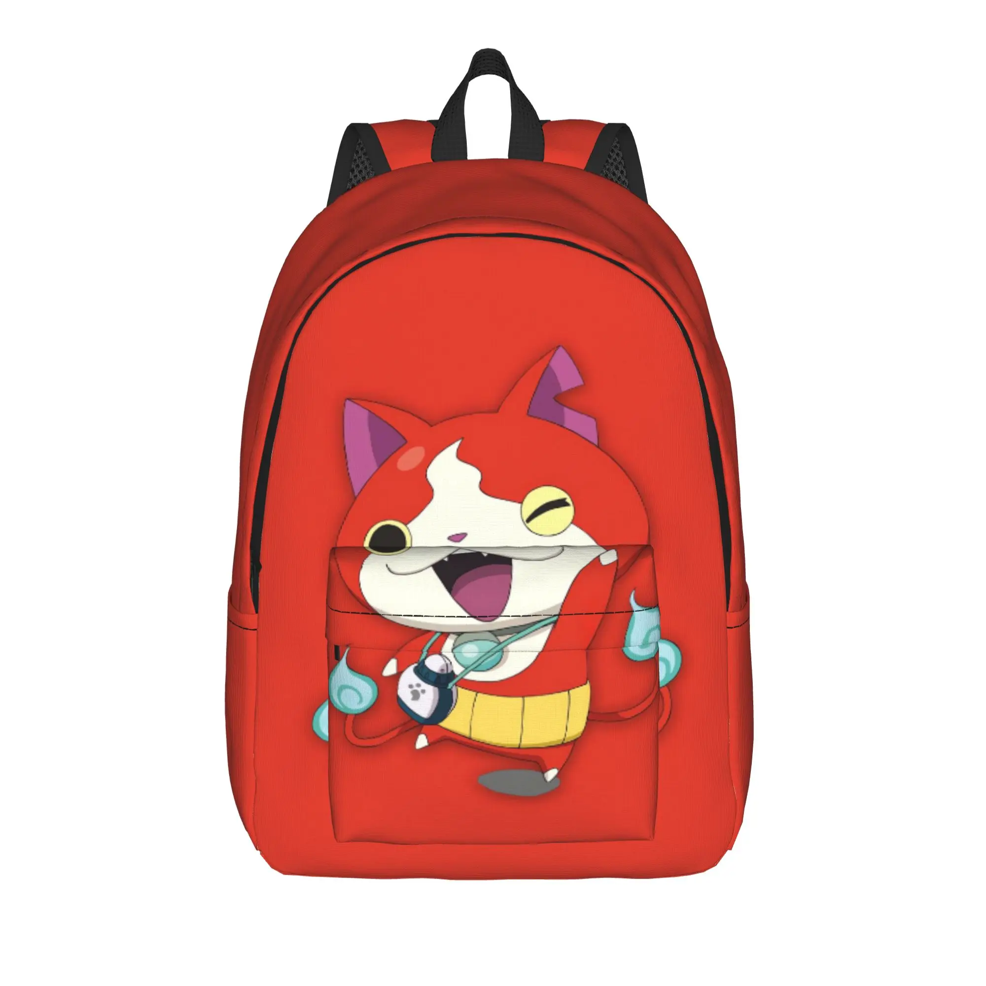 Yokai Watch Jibanyan 2 Backpack Men  Big Backpacks Polyester Casual High School Bags College High Quality Rucksack