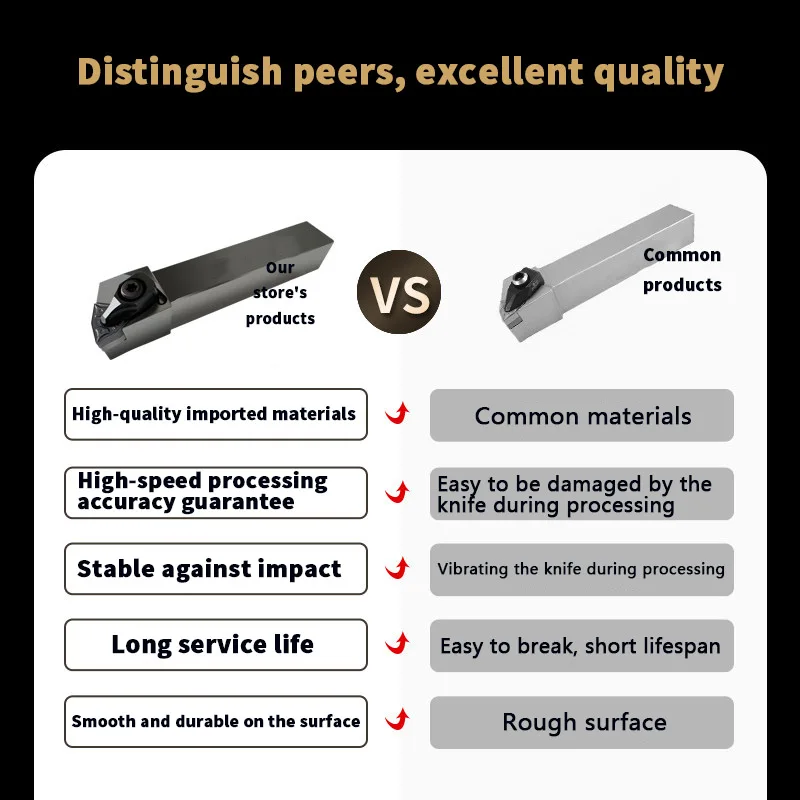 DWLNR2020K08 peach-shaped recutting tool tool with 95 degrees external turning tool holder D type large pressure plate