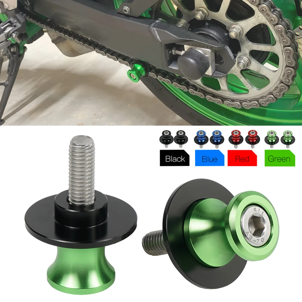 

M8 8mm Swingarm Spools Slider For Kawasaki Z650 Z800 Z1000 Z1000SX Z900 Z 900 NINJA 600 ZX-6R 2017-2023 2022 ZX-10R 2012-2015