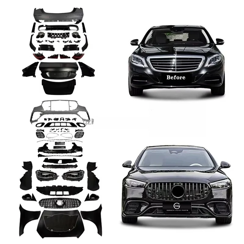 

Комплект для модификации Mercedes-Benz W222 в S63 (W223): бампер, капот, решетка радиатора, внешний обвес