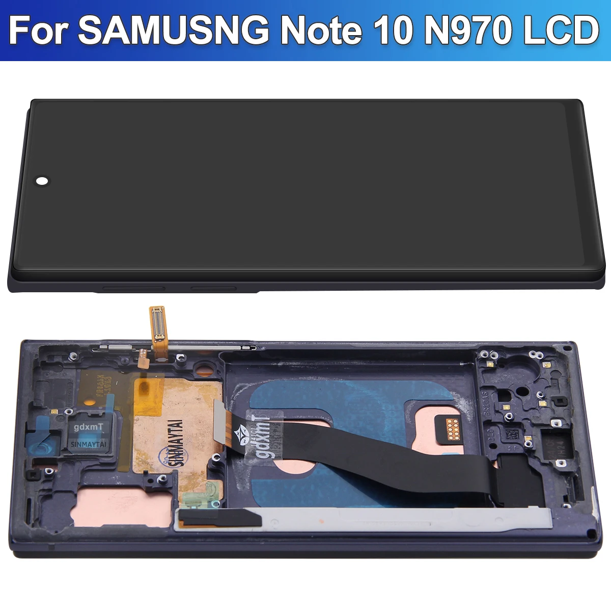 Imagem -02 - Lcd Touch Screen Digitizer com Frame Display Substituição para Samsung Nota 10 N970 Sm-n970f Sm-n9700