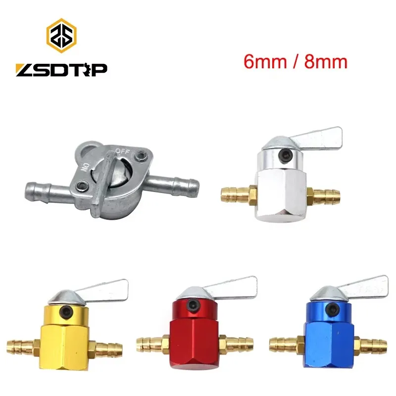 ZSDTRP 6mm 8mm carburador de motocicleta tanque de gasolina interruptor de gasolina válvula grifo llave de purga interruptor de encendido y apagado