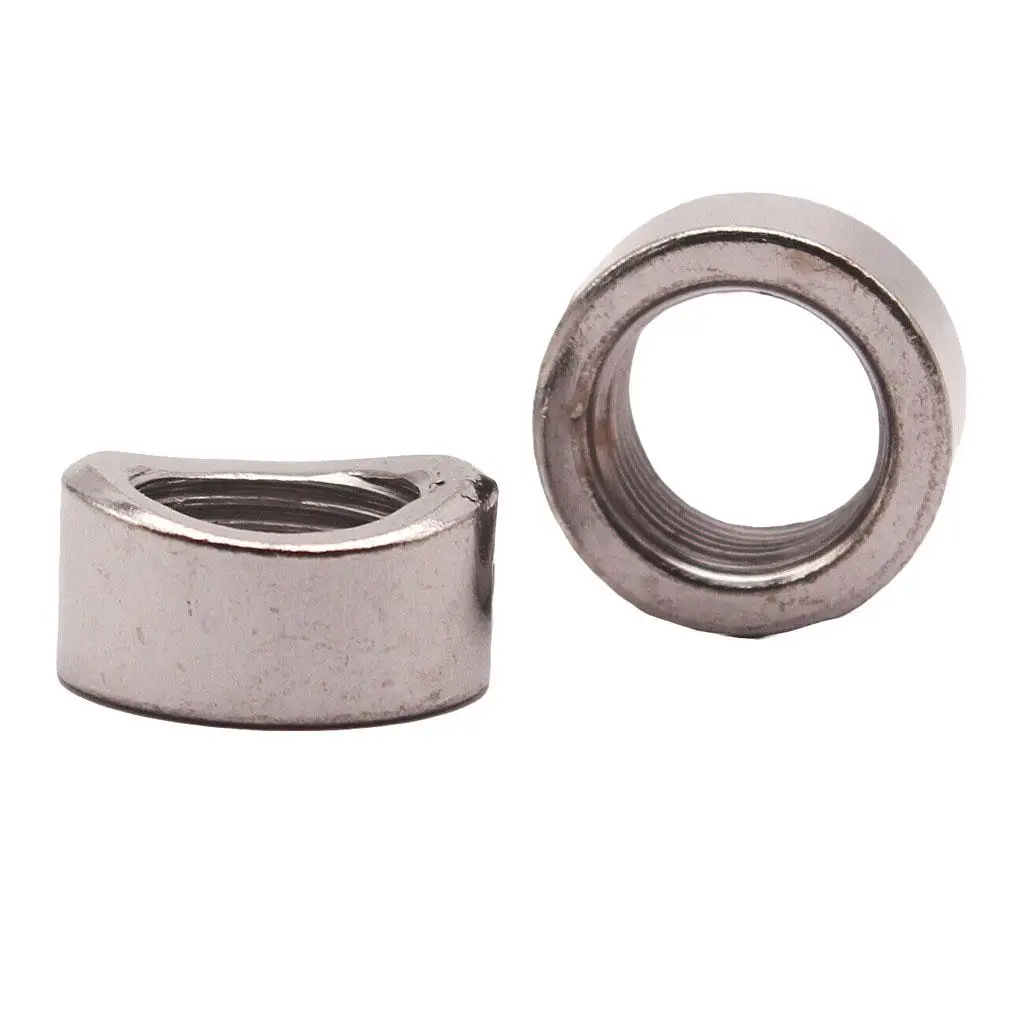 Écrous de capteur d'oxygène O2 haute température en acier inoxydable, paire M18 x 1,5 mm pour accessoires d'échappement automobile