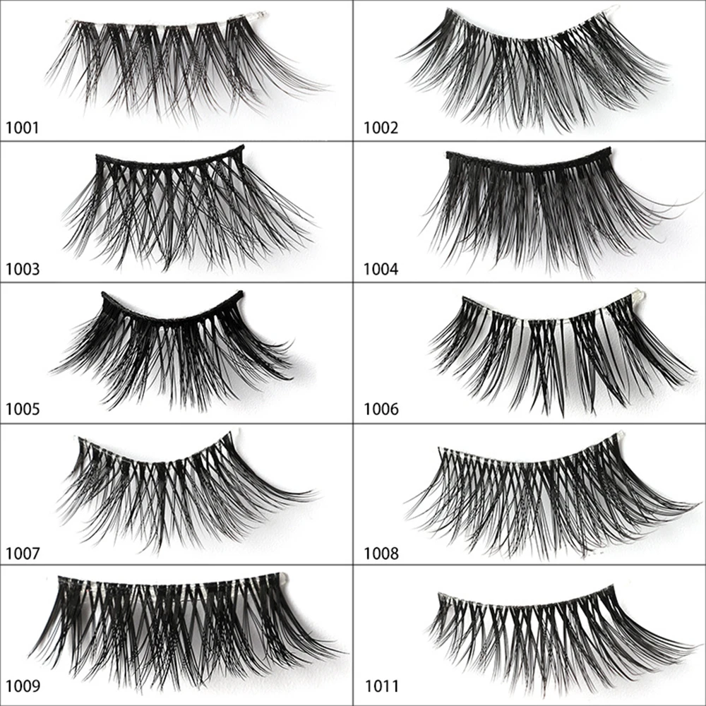 1~4PCS Half False Eyelashes Long Curling Lash 3d False Eyelash Eyes Makeup Fake Eyelash Eyelash Extension 5 Pairs Faux Cils