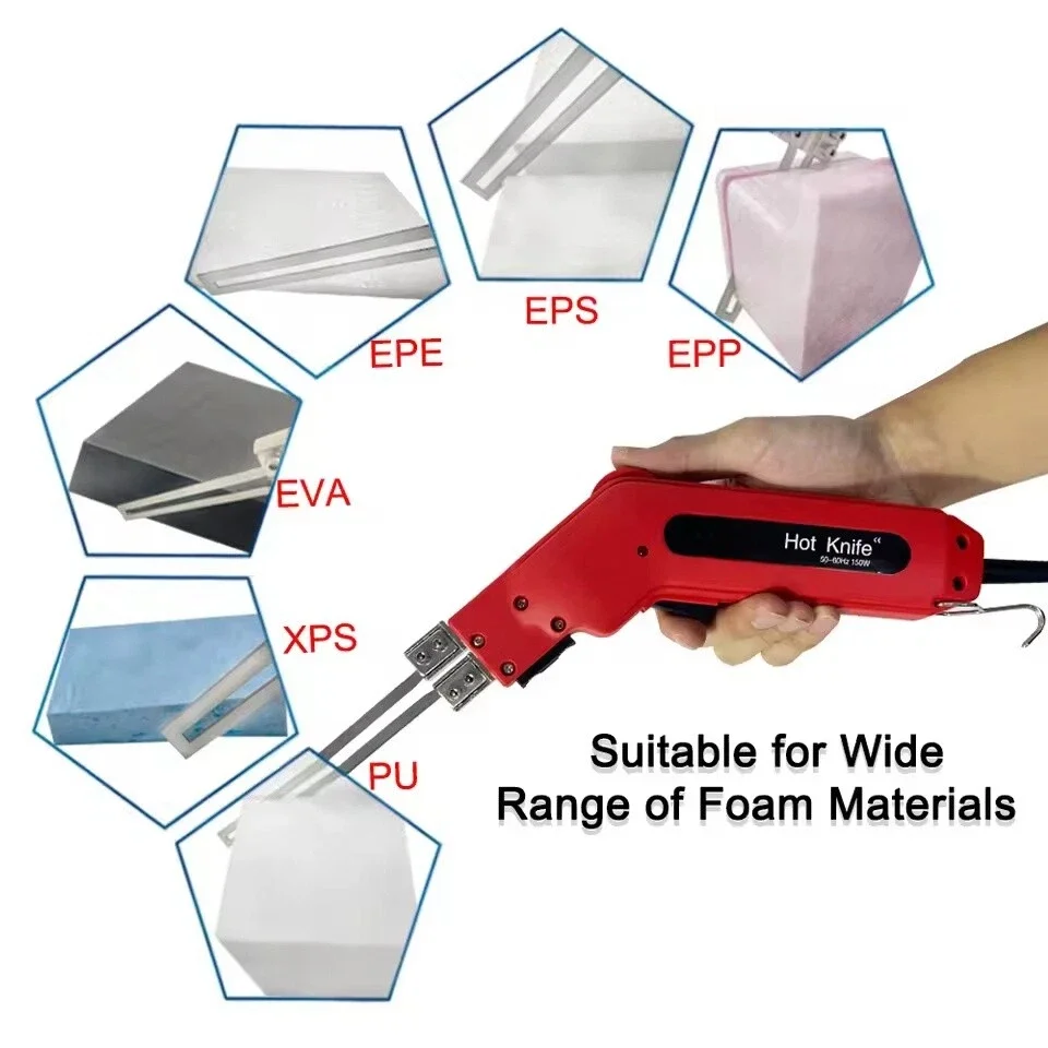 Electric Heating Knife Cutter Blade Replacement Hot Knife Blade for Smooth Cutting Foam Sponge Styrofoam