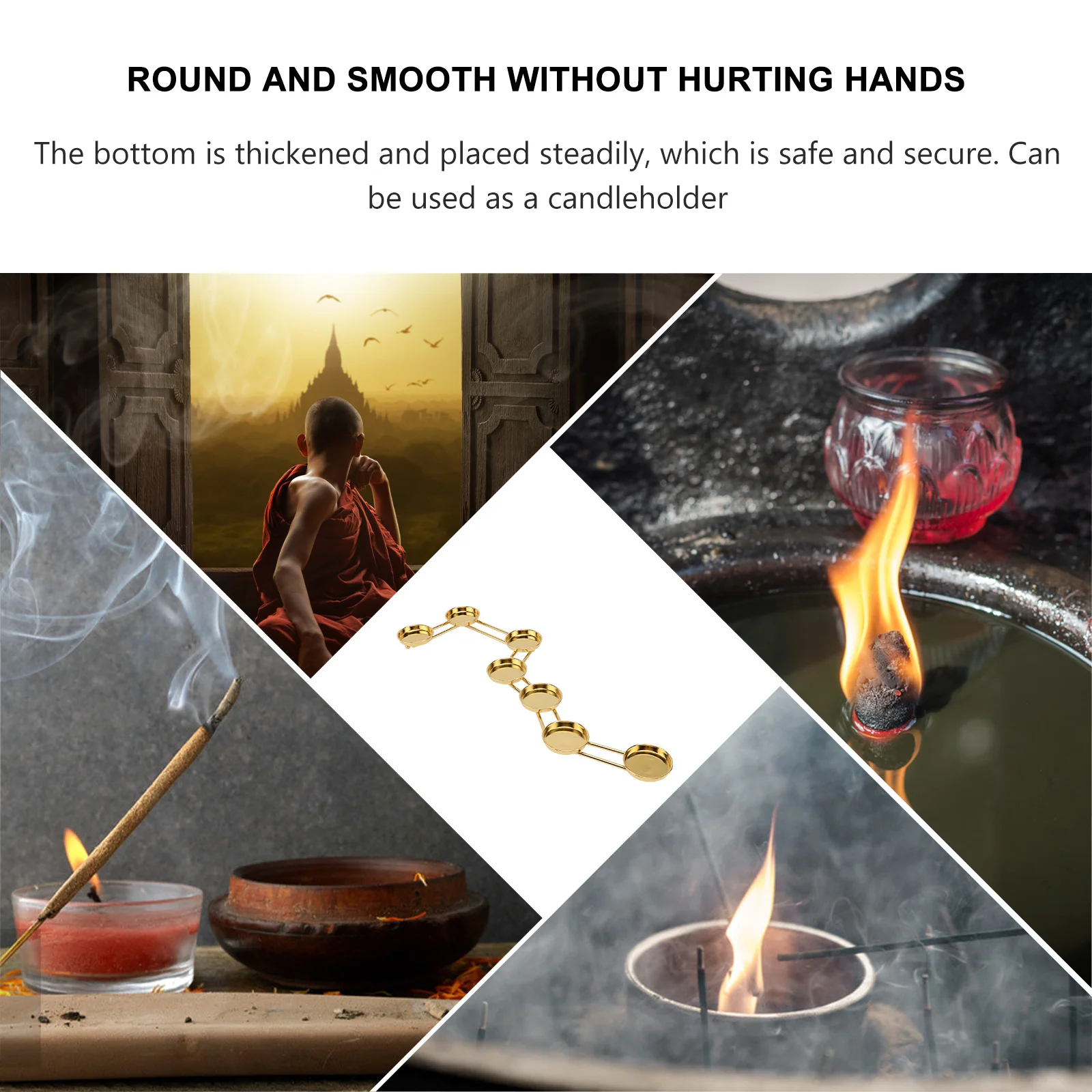 

1Pcs Buddhist Candleholder Ritual Butter Lamp Stand Worship Ceremony Decoration Buddhist Candleholder