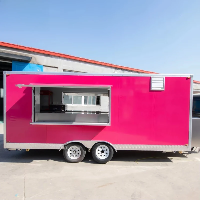 Luxury Bespoke Catering Vehicle Food Trailer Cart Mobile Dining Service Equipment