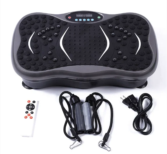Vibration Machine, Aluminum Alloy 150kg Capacity Standing Vibration Plate, Fat Burning Platform, Home Workout Fitness Equipment