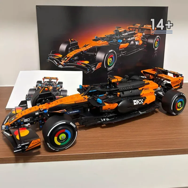 Blocs de construction de supercar technique Disney Instant 42228 McLaren MCL39, 1675 pièces, cadeaux pour enfants, cadeaux pour invités de fête d'anniversaire