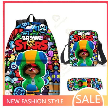 Anime Figure Adisputent Backpack Bag Set Boys Schoolbags Kid School Boy Bookbag Student Schoolbag Kid Pencil Case Back To School