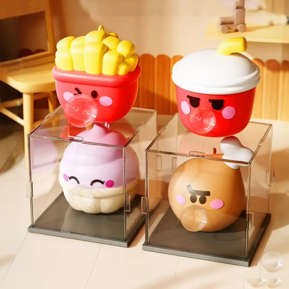 Silicone Pop Bubble Squeeze Toys French Fries Hamburger Quick Rebound Cartoon Food Squeeze Toys Relaxation Relieve Anxiety