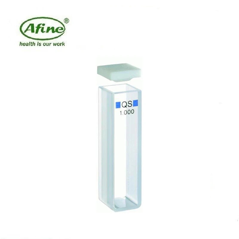 AFINE Agilent (1000-0544), 10 mm Pathlength, 3.5 mL Rectangular Macro Cell, Quartz, Matched Pair, Open Top with PTFE Lid, 2/pk