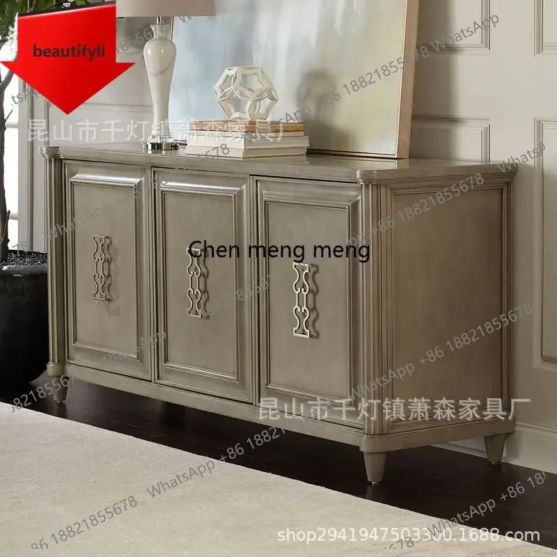 

Q181 Light luxury American high-end fashion solid wood porch cabinet custom furniture