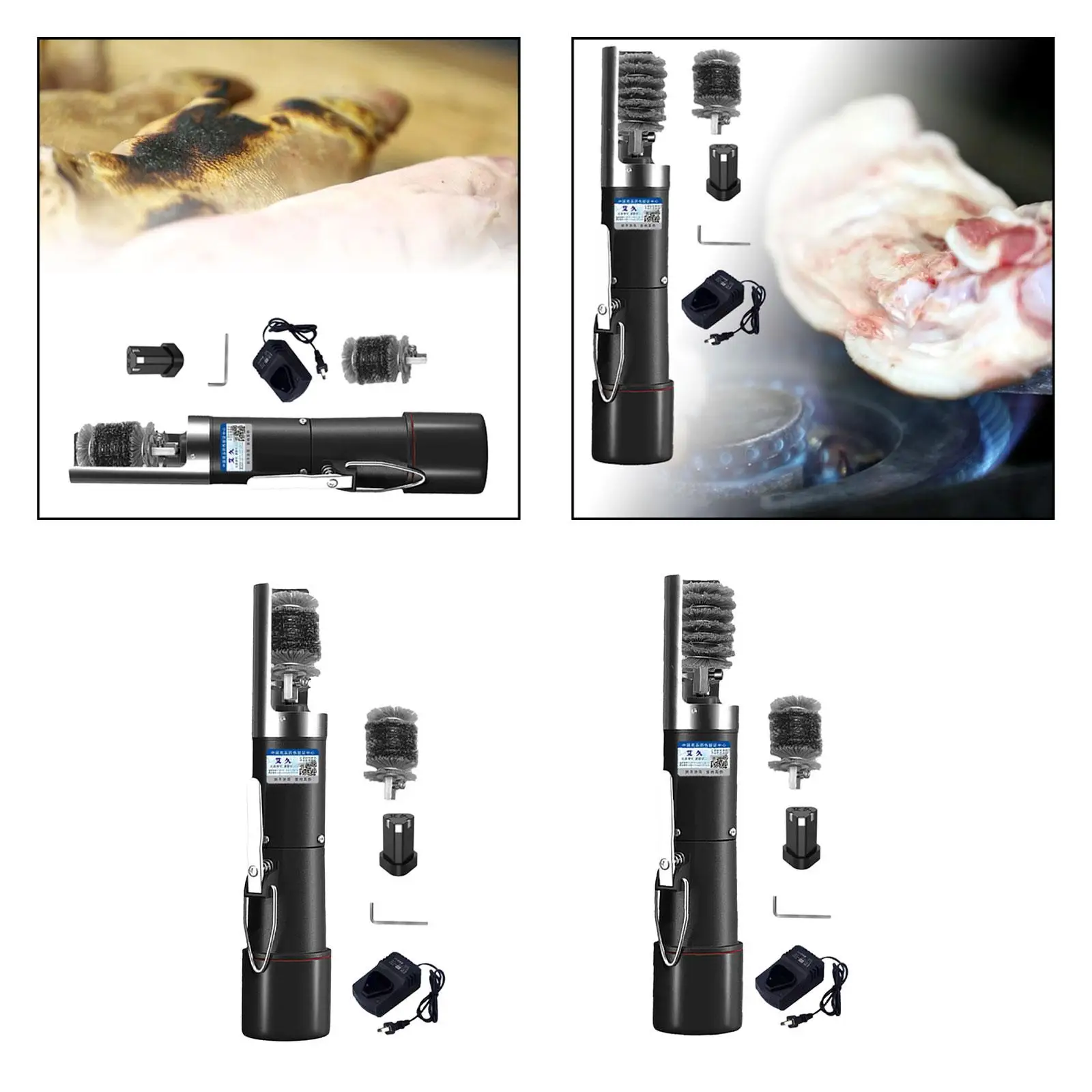 Electric Cleaning Brush for Pigs Trotters for Black and Burnts Pig Hair Scraper Portable Practical Cleaning Tool for Cooking