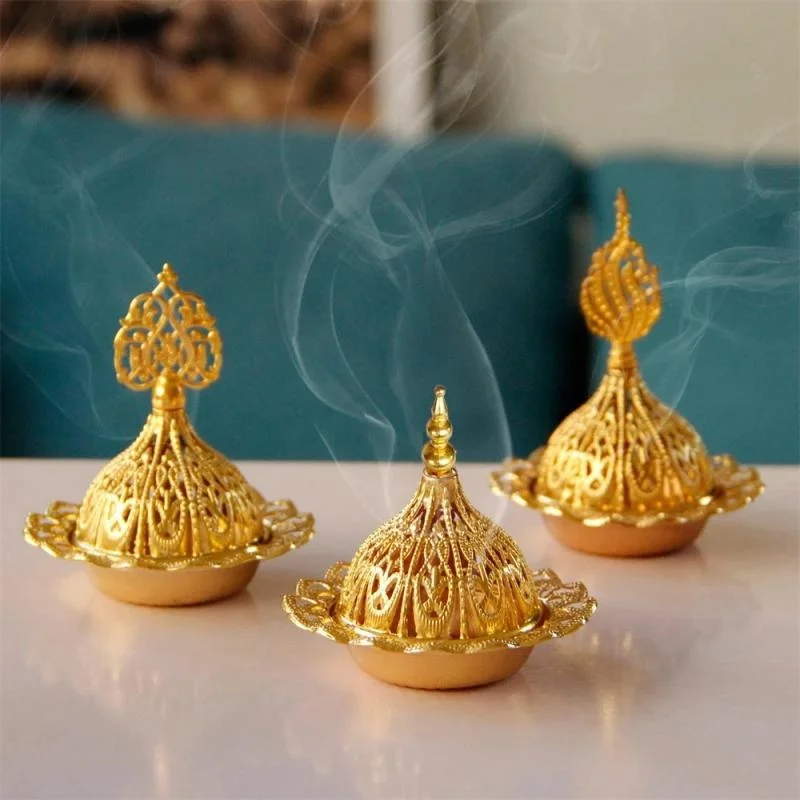 Mini Living Room Aromatherapy Ornament Alloy Aroma And Incense Burner Decorative Censer Home Decoration