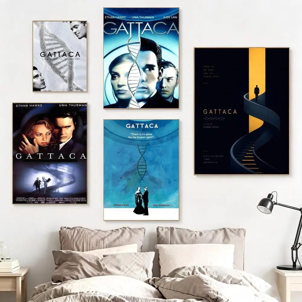Classic Movie G-Gattaca Poster impermeable para el hogar sala de estar dormitorio bar decoracion estetica