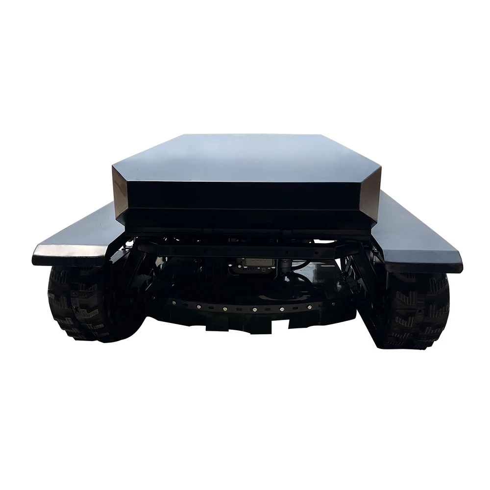 China Rubber Crawler Robot Gasoline Self Propelled Garden Remote Control Lawn Mower Remote Control Lawn Mower Slope