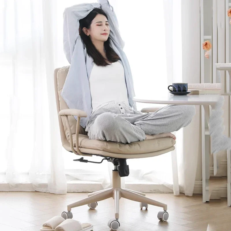 

Vanity Throne Office Chair Lazy Makeup Playseat Ergonomic Living Room Office Chair Nordic Comfortable Stoel Salon Furniture