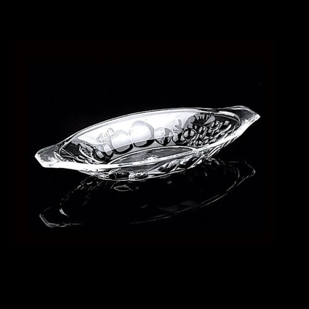 

2pcs Fruit Dish Acrylic Boat Shaped Ice Cream Bowl Transparent Large Size Dessert Plate Salad Serving Bowl Restaurants
