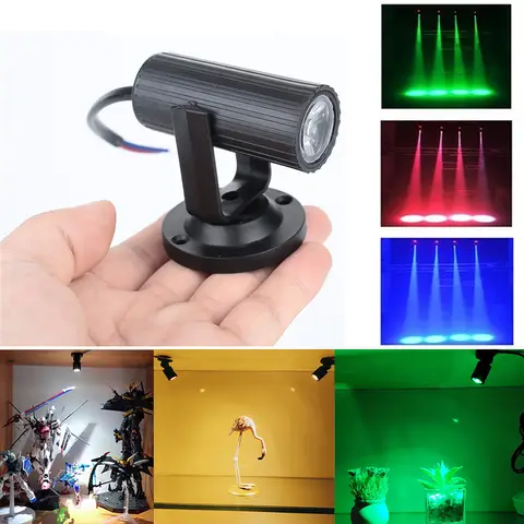 Mini LED Stage Disco Light Spot Lamps Red Green Blue Strobe Lights Stage DJ Party Laser Light Projector Light Club Concert Lamp