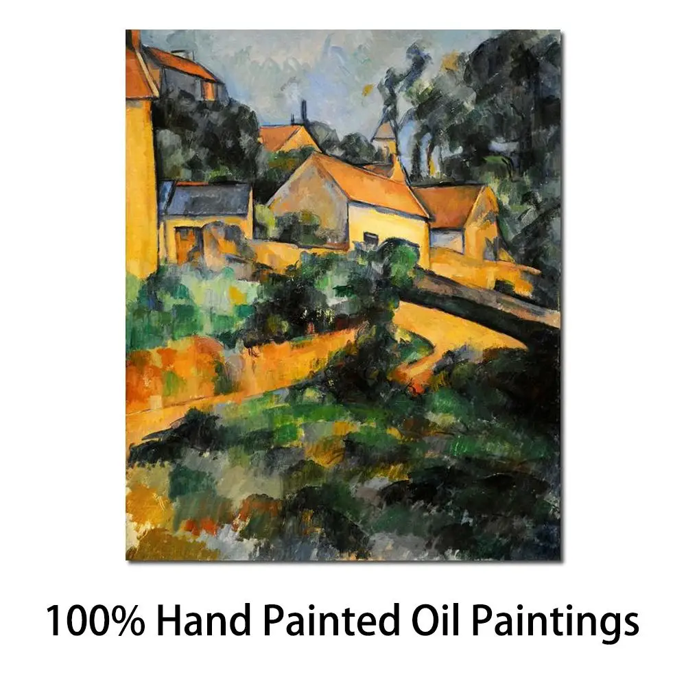 

Artwork by Paul Cezanne Turning Road at Montgeroult. Oil Paintings Reproduction High Quality Hand Painted