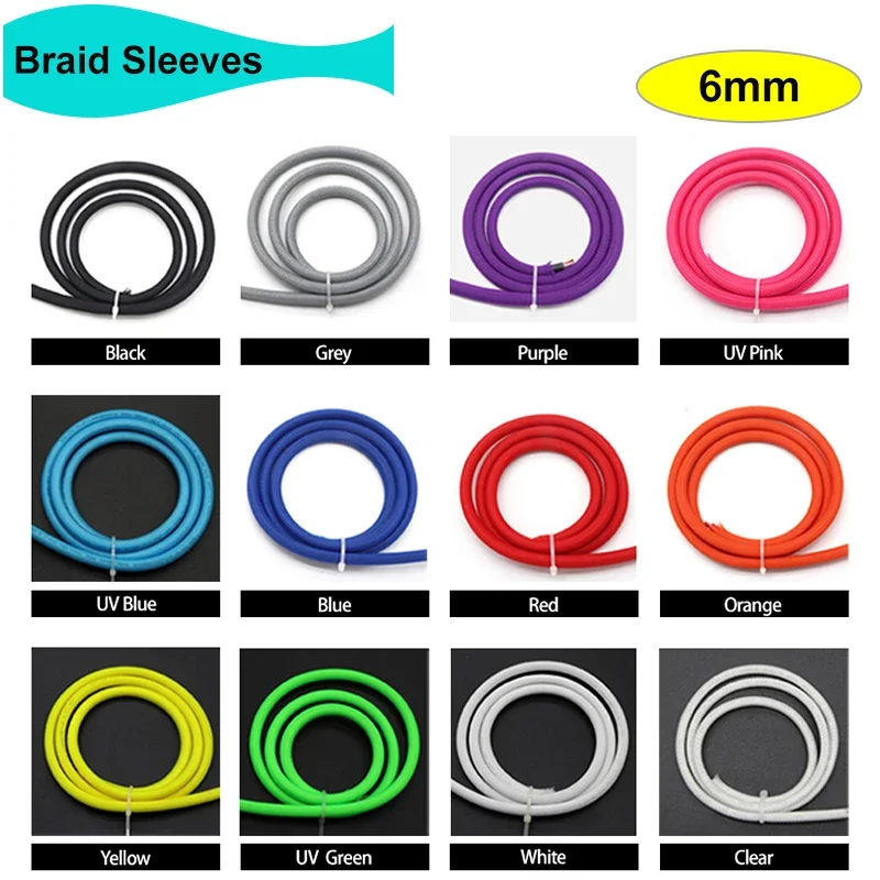 1/2/3/5/10/20/30/50M 6mm Insulated PET Braid Sleeving High Density Cable Sheath Wrap Cable Protector Braid Sleeves For Wires