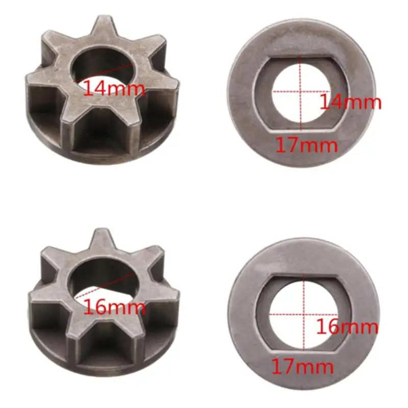 

New M14/M16 Chainsaw Gear Replacement For 115/125/150/180 Angle Grinder Chain Saw Parts Bracket Power Tool Accessories