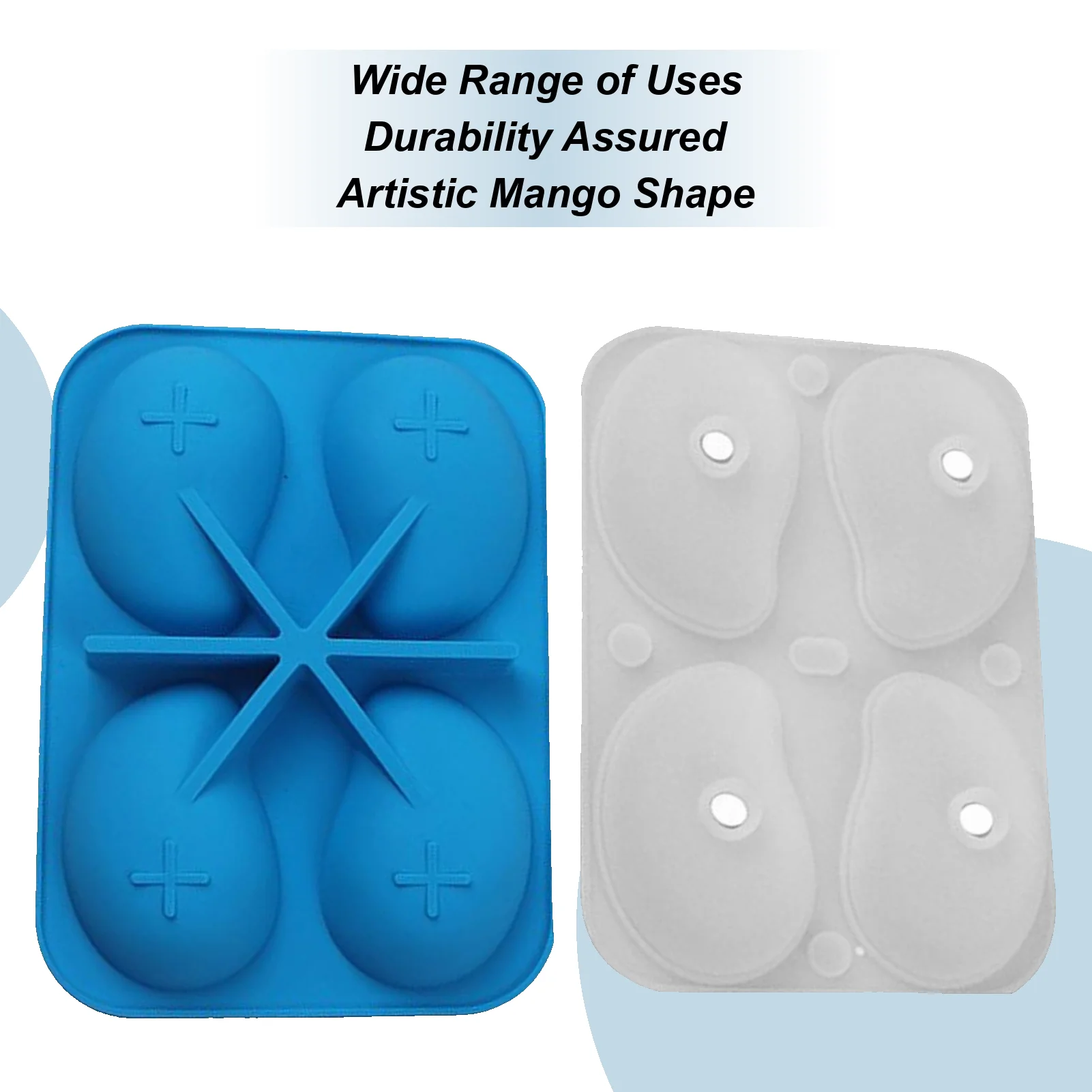 

Силиконовые формы для мусса, торта, форма для пудинга, форма манго, 3D, 4 полости, легко извлекаемые формы, формы для торта для желе, пудинга, шоколада