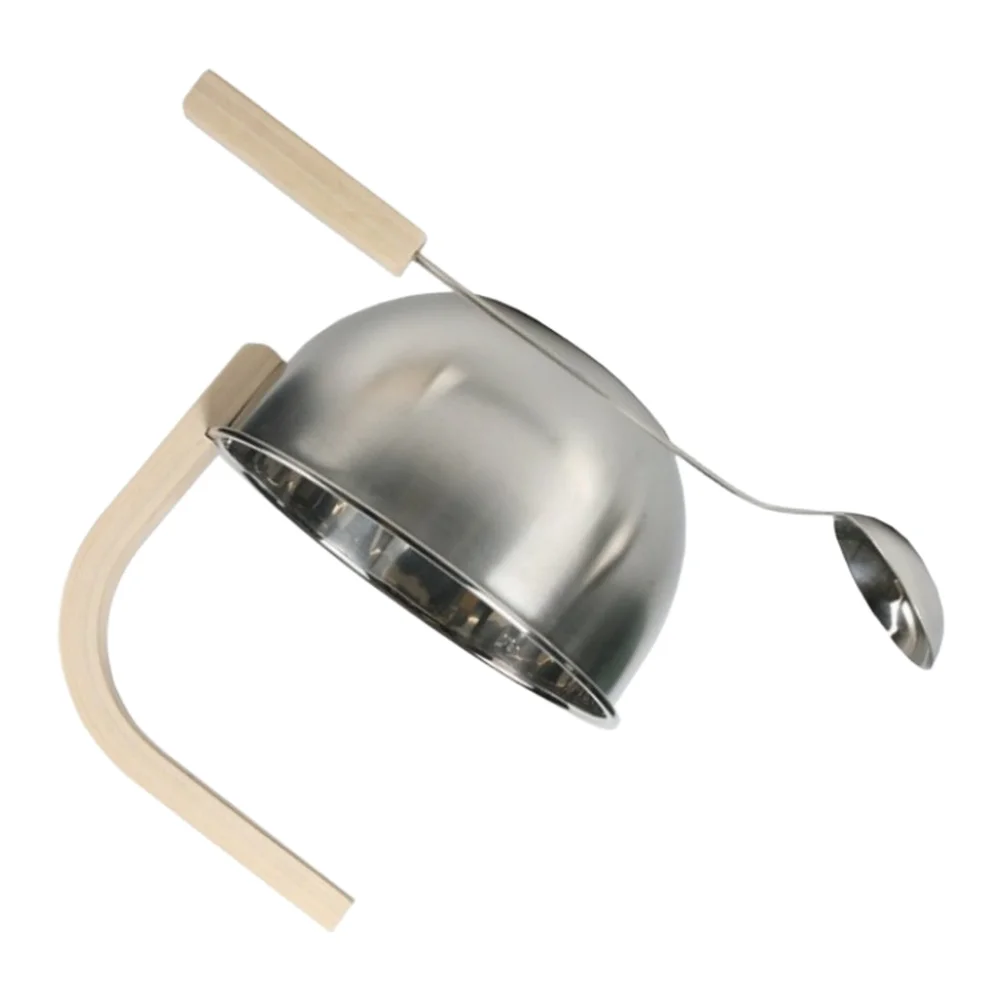 Aluminum Sauna Pail Sauna Bucket And Ladle For Relaxation Therapy Multi-purpose Handle Design 4-liter Generous Capacity