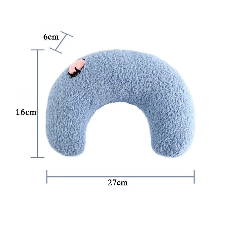 Almohada en forma de U para mascotas, Protector de cuello para dormir profundamente, reposacabezas para perros y gatos, suministros para mascotas