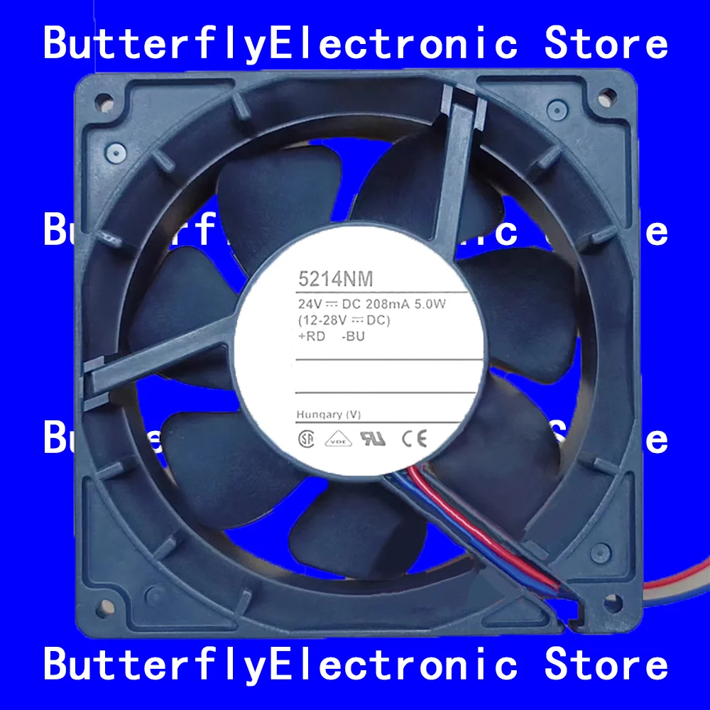 

НОВЫЙ ОРИГИНАЛЬНЫЙ ВЕНТИЛЯТОР 5214NM 5214 NM 24 В постоянного тока 208 мА 5,0 Вт 12738 127*127*38 мм