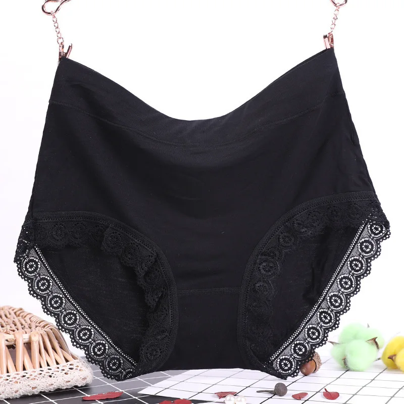 Modal Fat Plus Size Medium High Waist Comfortable Breathable Fashion Middle Aged and Elderly Mum\'s Underwear WOMEN Panties