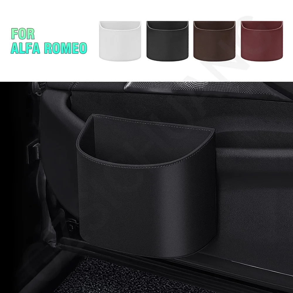 

Car Trash Can Car Suspension Waterproof Garbage Bin For Alfa Romeo Giulietta 145 146 147 156 166 159 GTV Spider Car Accessories