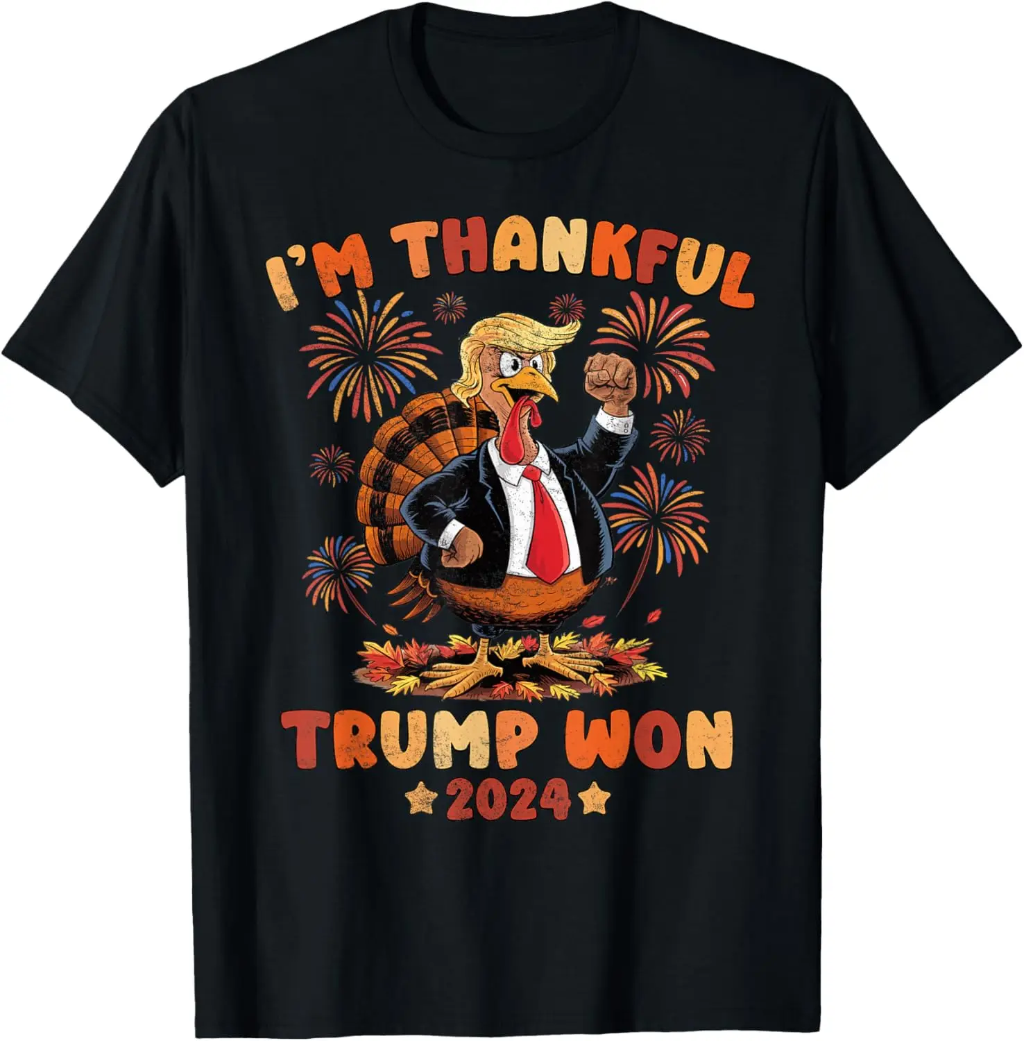 

Funny Trump Thanksgiving I'm Thankful Trump Won 2024 Vance T-Shirt