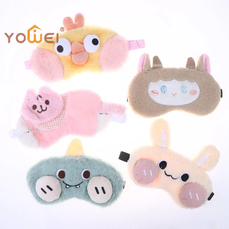 

Latest Cute Cartoon Plush Sleep Eye Mask Light Blocking Sleeping Eye Cover Protective Eye Mask Comfortable Soft