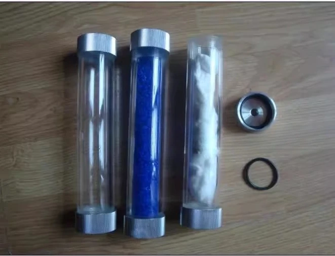 

Filter, plexiglass filter, water storage tank, water removal drying tank