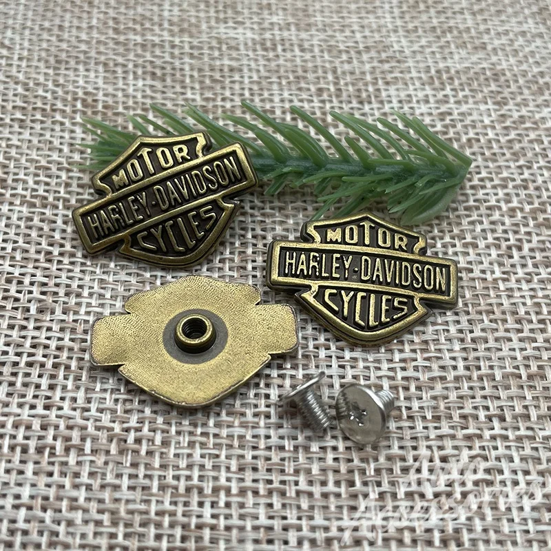 For Harley Davidson PA 1250S Motorcycle Badge Decoration Buckle DIY Refit Backpack Clothing Waistband Retro Fixing Screw Buckle view 4