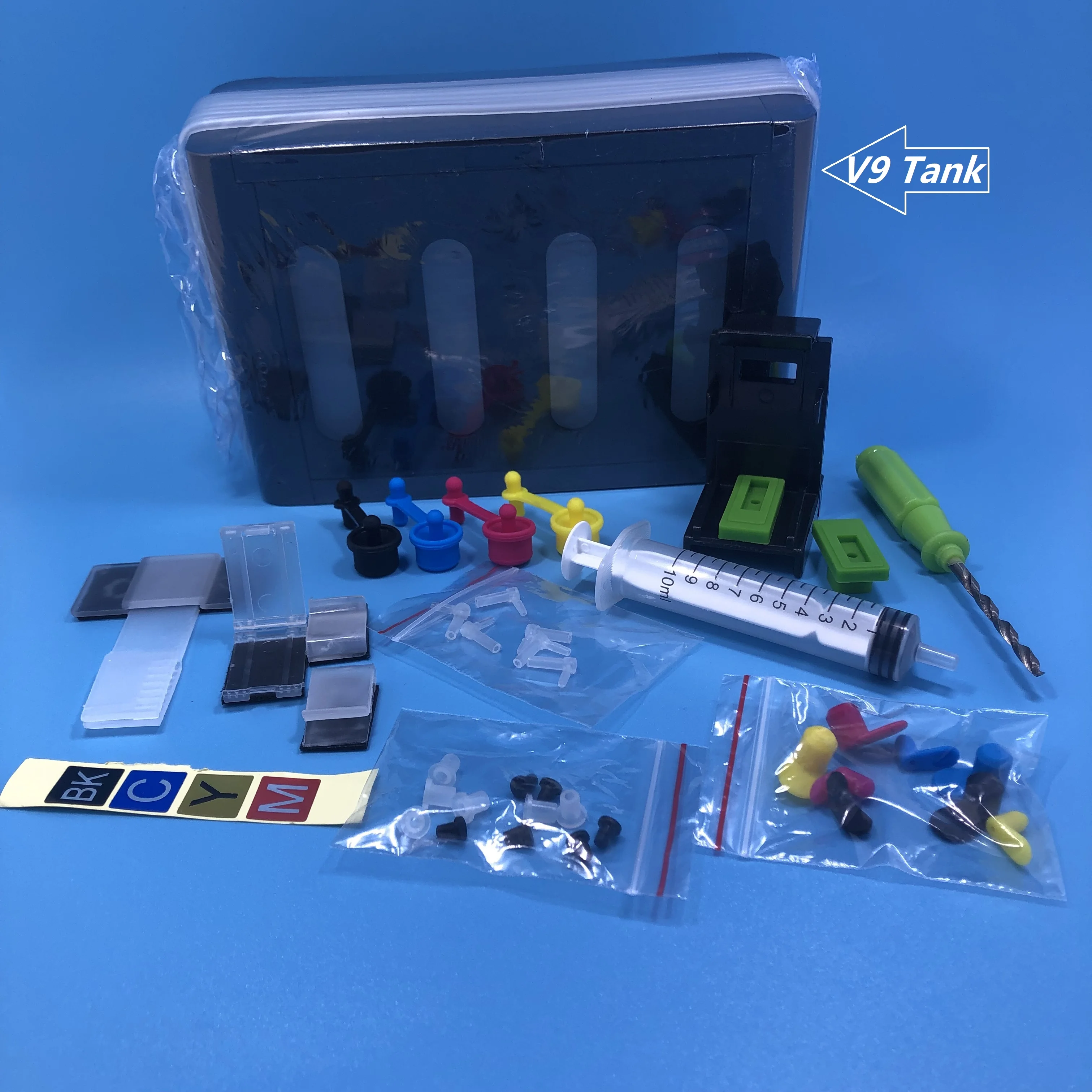 YOTAT Universal DIY CISS Kit CISS Ink Tank with full Accessories for for HP 21 22 27 28 56 57 60 61 74 75 92 93 94 95 816 817