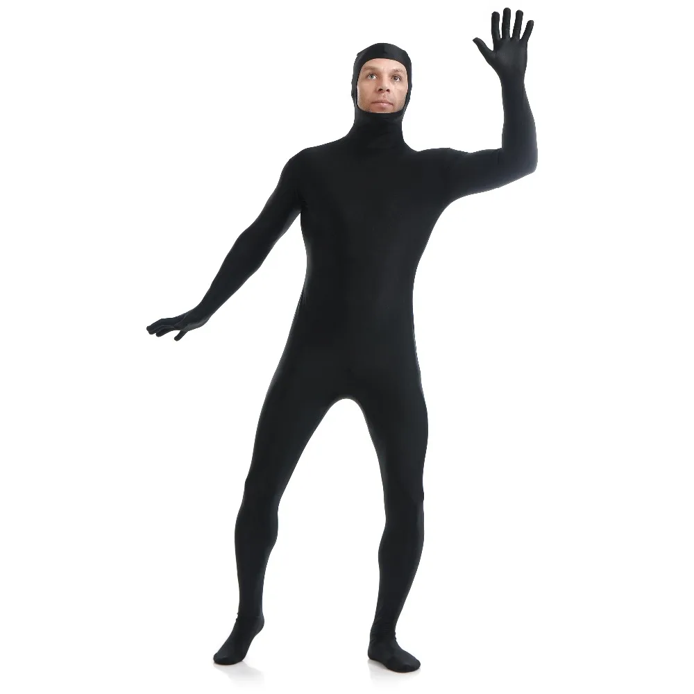 Speerise Zentai Kostuums Volwassen Open Gezicht Full Bodysuit Spandex Nylon Cosplay Halloween Rits Cosplay Volwassen Huid Panty