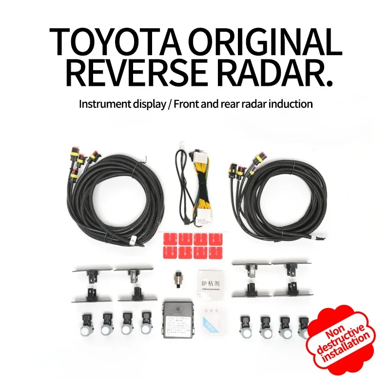 For Toyota 19~24 Camry 20~23 Rav4 18~23 CHR 18~21 Highlander 18~24 Prado 8 probes Wireless original car Rear astern radar