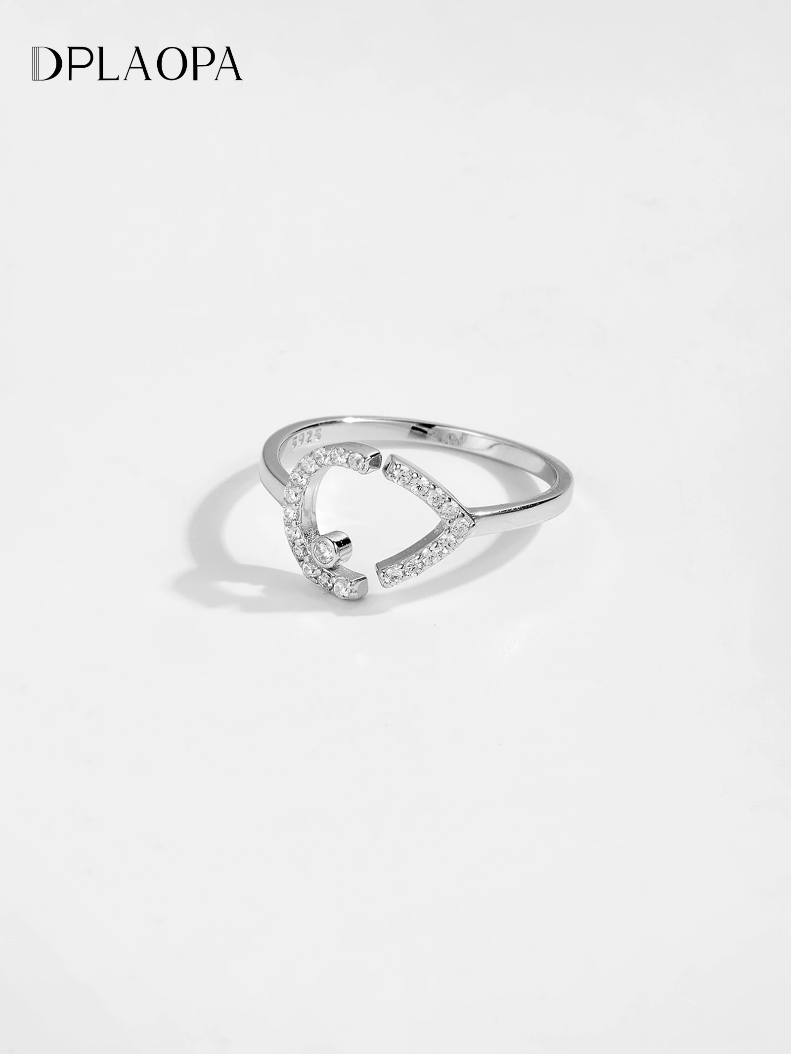 DPLAOPA-925 Sterling Silver Gold Plated Resizable Ring for Women, Luxury Ring, Fine Jewelry Gift, Rock Punk Ring, 2025