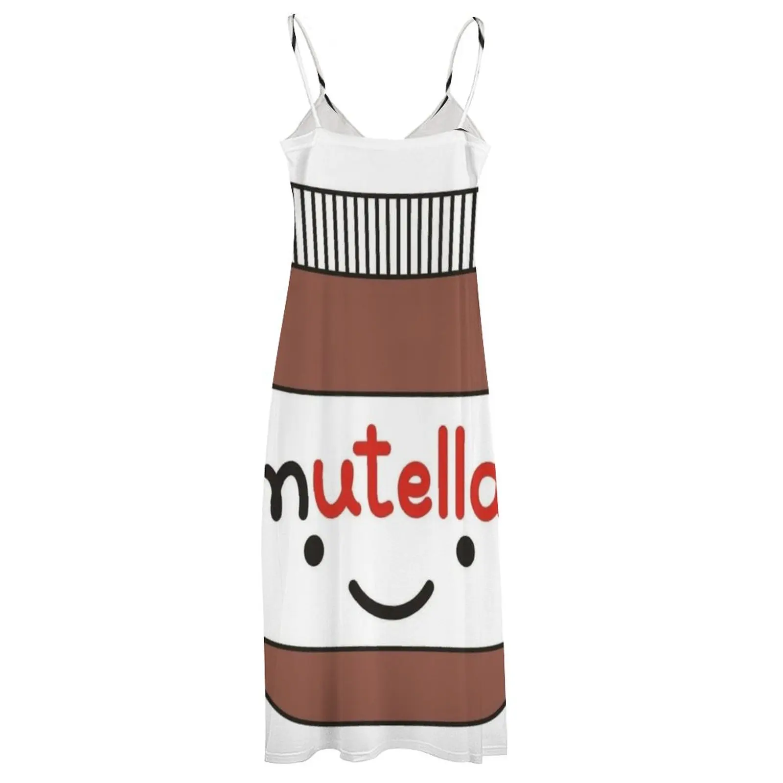 Vestido Nutella sem mangas feminino, Roupas de baile, Roupas femininas