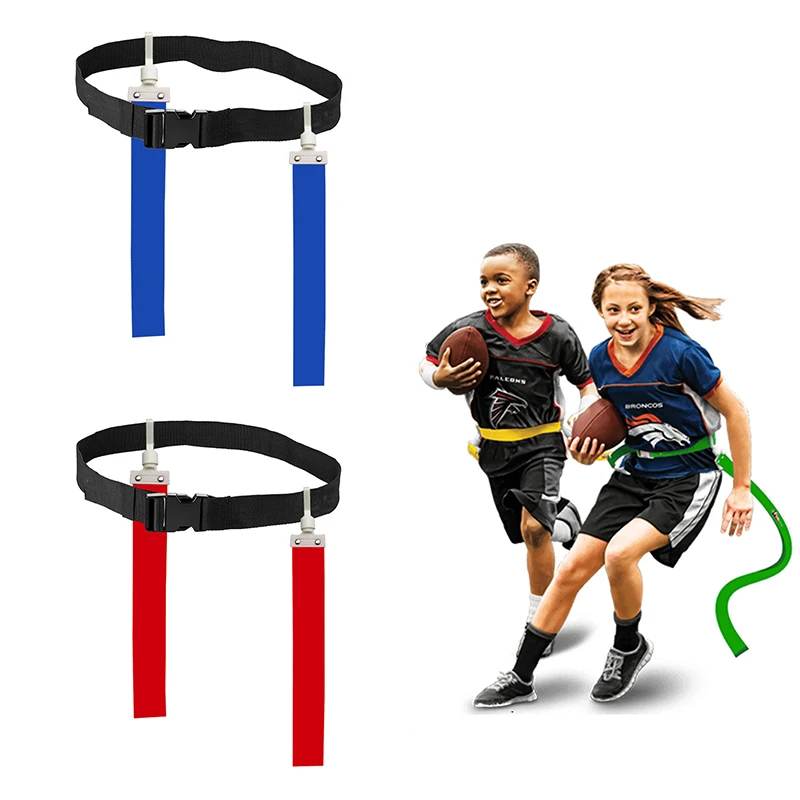 

Football Match Training Belt Adjustable Rugby Flag Tag Waist Strap Flag Adjustable Ribbon Professional Free Size Belt