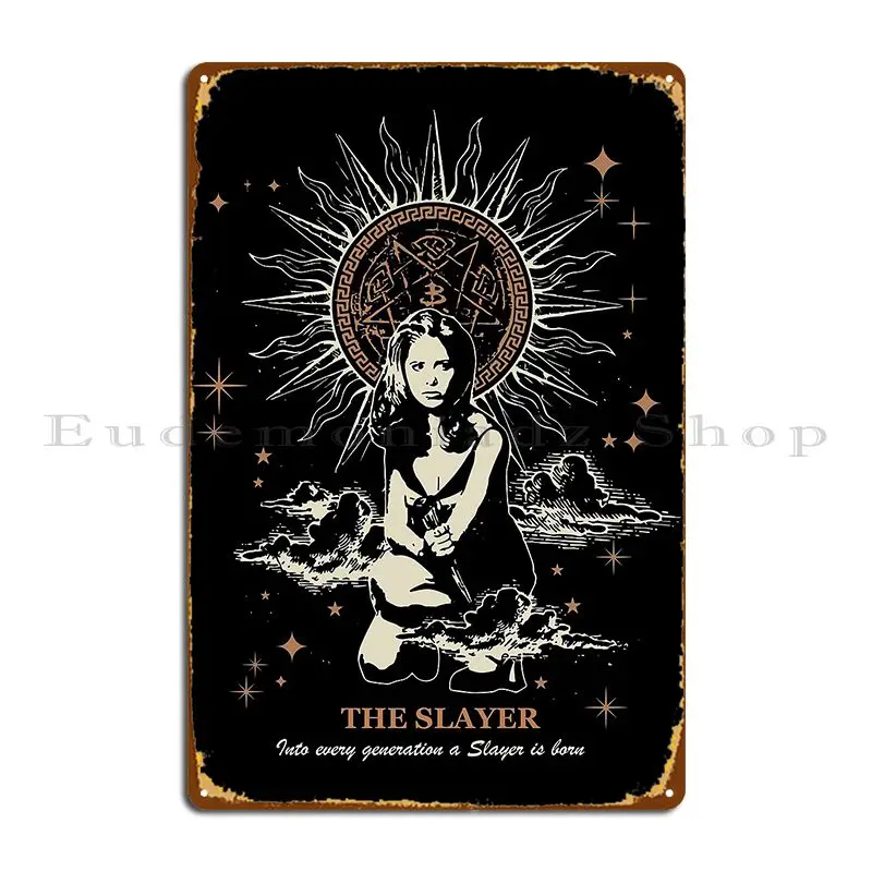 Buffy The Vampire Slayer Vintage Retro Metal Signs Cinema Garage Bar Printed Bar Tin Sign Poster