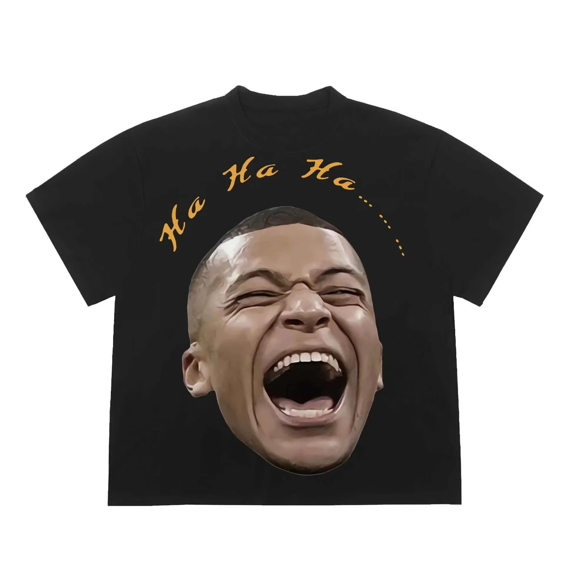 sherkNeu eingetroffen Frankreich Mbappe Madrid Soccer Star Baumwoll-T-Shirt Kids_Mens Retro Loose Summer Casual Street Kurzarm