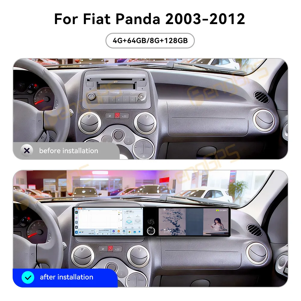 Touch Screen Car Radio For Fiat Panda 2003-2012 Android GPS Automotive Multimedia Auto Radio Stereo Receiver Head Unit