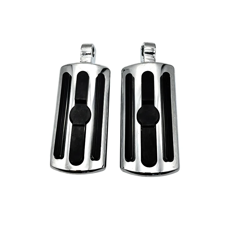 

Modified Parts Black Chrome Foot Pegs Footrests for Harley Electra Glide Road Glide Sportster XL883 1200 Softail