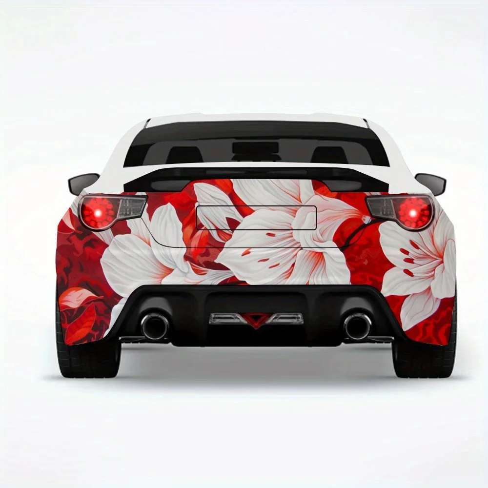 

Vibrant Floral Burst Car Sticker,Vinyl Decal for Car Rear, Waterproof Self-Adhesive Vinyl Stickers for Vehicle Tail and Bumper,